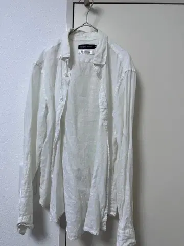 SHIPS 프렌치 린넨 화이트 셔츠 S 사이즈