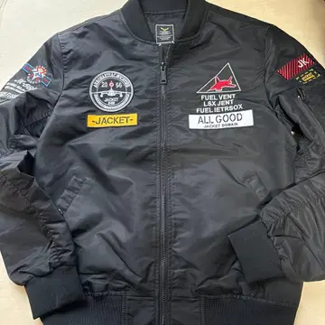 블랙 MA-1 플라이트 자켓 XL