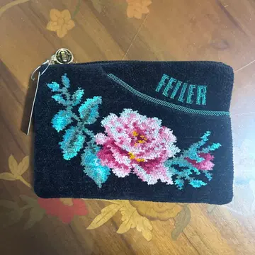 FEILER 꽃무늬 자수 파우치