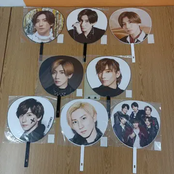 2 SixTONES 스톤즈 교모토 타이가 부채 8점 세트 묶음 판매