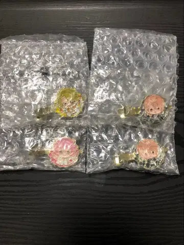 컬러풀 피치 메탈 헤어 클립 묶음 판매