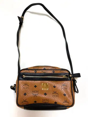 MCM 숄더백 브라운 블랙 더스트백 포함