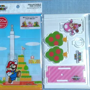 [ 새상품 미사용 ] 슈퍼 마리오 키노피코 콜렉터블 펜 스탠드
