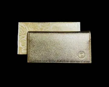 황궁 장지갑 골드 가죽 미사용 새상품