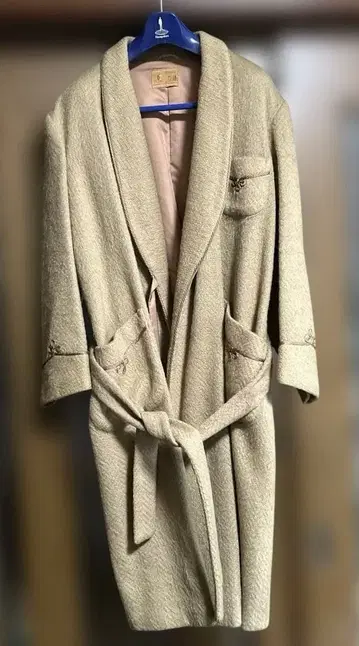 이세탄 오리지널 울 가운 일본제 빈티지 상품 사이즈 M