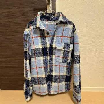 체크 무늬 플란넬 자켓