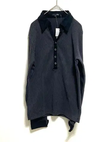 [ Bless ] 스트라이프 패턴 긴팔 피케 셔츠 택 포함 미사용 L