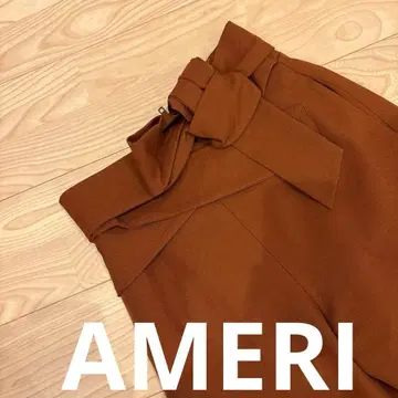 AMERI 아메리 허리 리본 와이드 팬츠 M Ameri VINTAGE