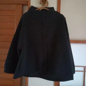 08Mab 울 혼방 스탠드 옷깃 숏코트