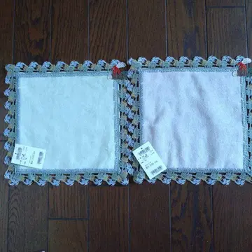 치카자와 레이스 타월 손수건 2장 세트