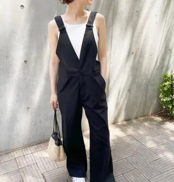 스픽 앤 스팬 블랙 살로펫 오버롤