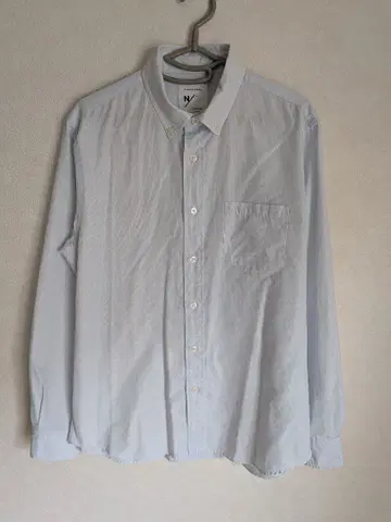 일본제 NEUTRALWORKS 버튼 다운 셔츠 블루 계열 M