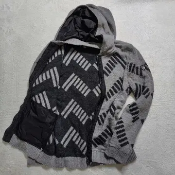 컨디션 최상 엠포리오 아르마니 ER7 드라이버즈 니트 후디드 올 패턴 L