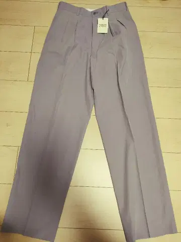 TAKEO KIKUCHI 라이트 퍼플 일본제 면 100% 고급 슬랙스