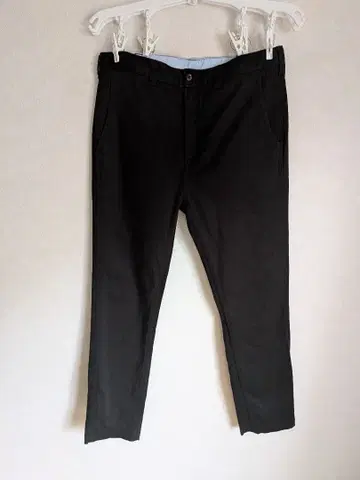 SHIPS any/슬림 테이퍼트 스트레치 치노 팬츠/블랙/M