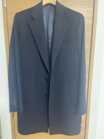 [ 미사용 새상품 ] SHIPS 울 캐시미어 네이비 체스터 코트 LL