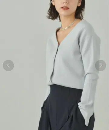 [새상품급] EMMEL REFINES / 가디건 라이트 블루