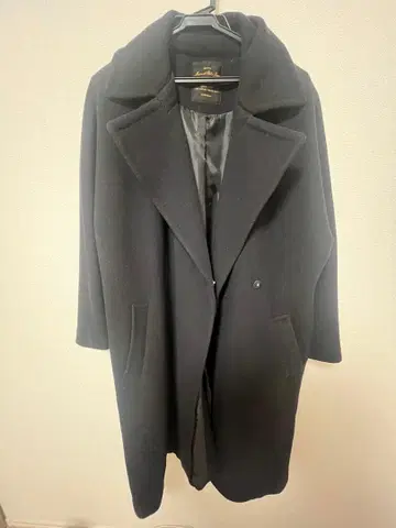 nano universe 블랙 롱 코트 벨트 포함