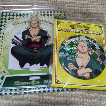 원피스 벌스데이 굿즈 로로노아 조로 ( 아크릴 스탠드 & 캔뱃지 )