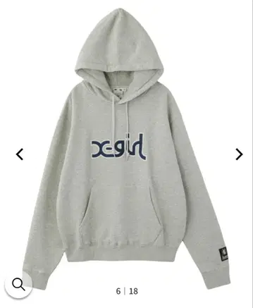 새상품 X-girl MILLS SWEAT HOOD 엑스걸 후드티