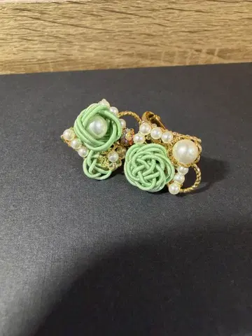 성인식/결혼식 귀찌 그린/옐로우 그린