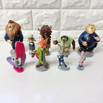 주토피아 피규어 9체 세트 디즈니 스토어 구매