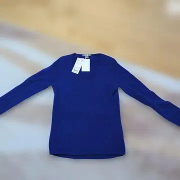 UNIQLO 캐시미어 100% 파랑 니트 S 사이즈
