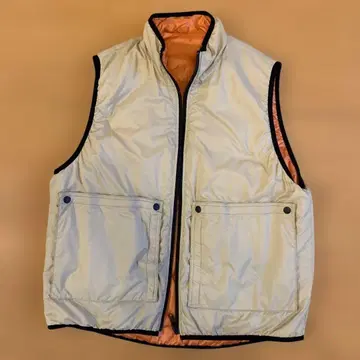 새상품급 PWA 미스터리 박스 리버서블 충전솜 베스트 베이지 오렌지