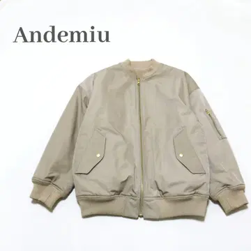 새상품급 Andemiu 리버서블 MA-1 블루종 코트