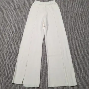 [ 새상품 ] 아이보리 슬릿 와이드 팬츠