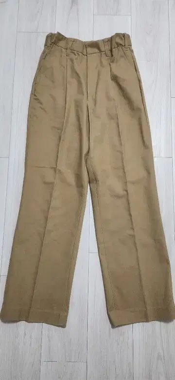 베이지 치노 팬츠 스트레이트 M
