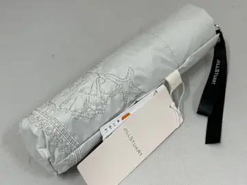 JILL STUART 실버 자수 접이식 우산