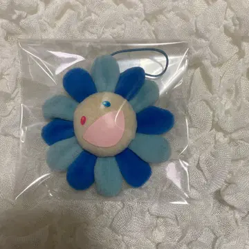 무라카미 다카시 카이카이키키 꽃 배지 블루 플라워 키링