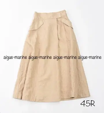 45R 린넨 덕 스커트