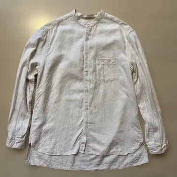 CONFECT 하이카운트 린넨 밴드 카라 셔츠 next Robe