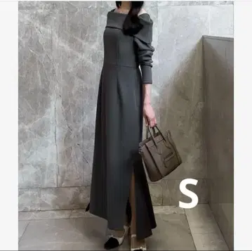 JUNOAH 오프숄더풍 머메이드 원피스 S