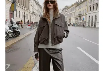 ZARA 벌룬 리본 봄버 자켓