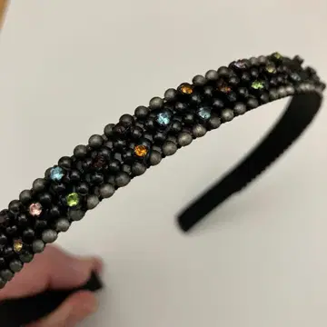 acca 머리띠 컬러풀 스톤 레어 새상품급