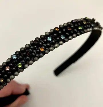 acca 머리띠 컬러풀 스톤 레어 새상품급