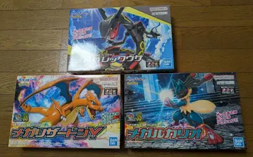 포켓플라 블랙 레쿠자 메가 리자몽Y 메가 루카리오 포켓몬