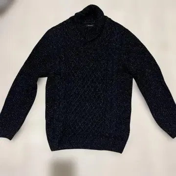 Massimo Dutti 남성용 블랙 케이블 니트 M 사이즈