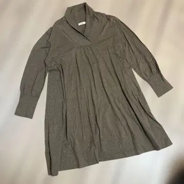 [새상품급] 군언당 근근 이와미긴잔 튜닉 티셔츠 헤치마 칼라 모카