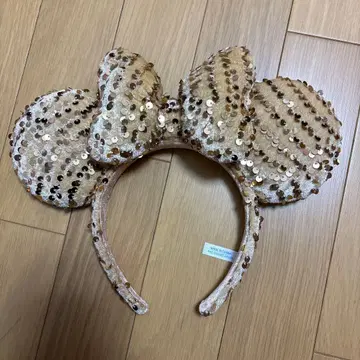 미니 스팽글 머리띠 골드