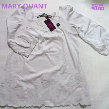 MARY QUANT LONDON 화이트 자수 튜닉