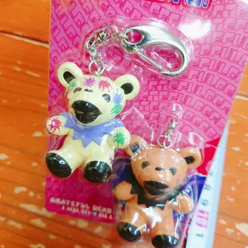 그레이트풀 데드 키링 부품 옅은 노랑과 브라운 아메캐릭터 아메리칸 잡화