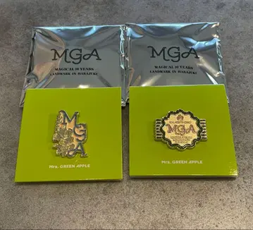 미세스 그린애플 핀 배지 2개 세트 랜드마크 하라주쿠