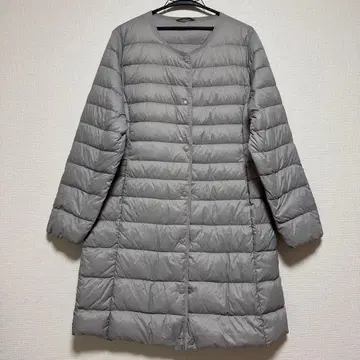 MULEXS. 그레이 다운 롱 코트