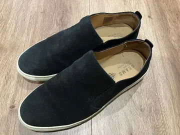 BEAMS 빔즈 블랙 스웨이드 슬립온 42