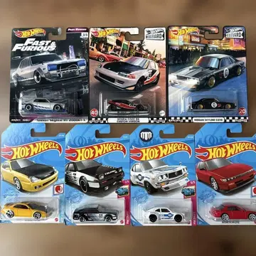 핫휠 와이스피 스카이라인 시빅 실비아 트레노