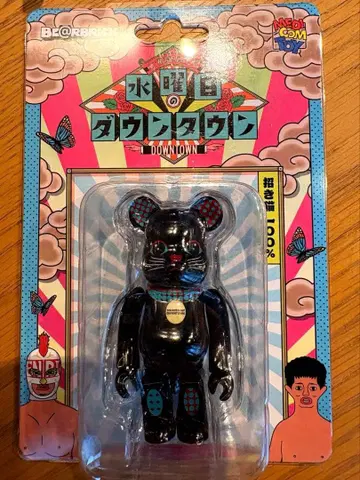 BE@RBRICK 수요일의 다운타운 마네키네코 100% 베어브릭